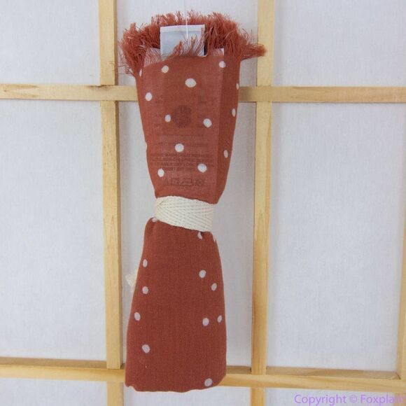 NEW Madewell rusty red polka dot Bandana with fringe‎ - Picture 2 of 16